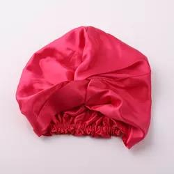 19/22 Momme 100% pure Silk Sleep Cap for Women Hair Care Natural Silk Night Bonnet with Elastic Stay